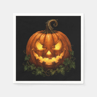 Skrämmande Halloweenpartyservetter Pappersservett