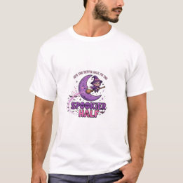 Skrämmande halvt rolig Halloween T-Shirt