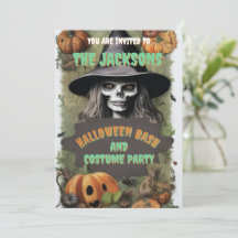 Skrämmande häxa Halloween-fest