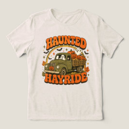 Skrämmande höstdagstur med gammal Halloween-lastbi T Shirt