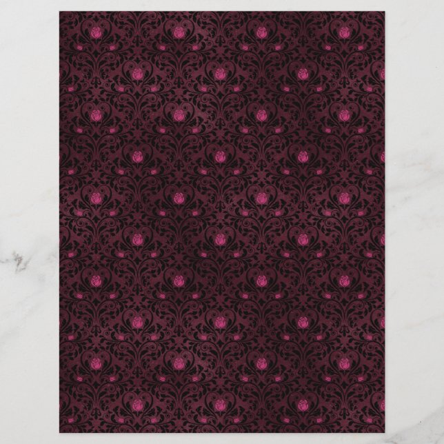 Skrämmande höstgotiskt skrapbokspapper (Framsida)