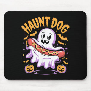 Skrämmande hund rolig spöke korv Halloween Musmatta