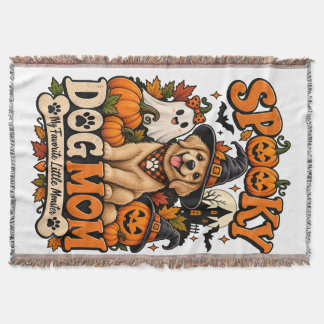 Skrämmande hundmamma Halloween Söt skelett hundäls Filt