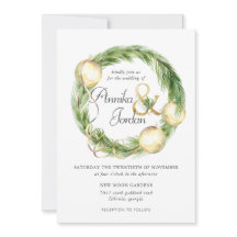 Skrämmande inbjudan till Cheer Greenery Wandebröll