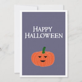 Skrämmande Jack O Lantern Anpassad Orange Julkort