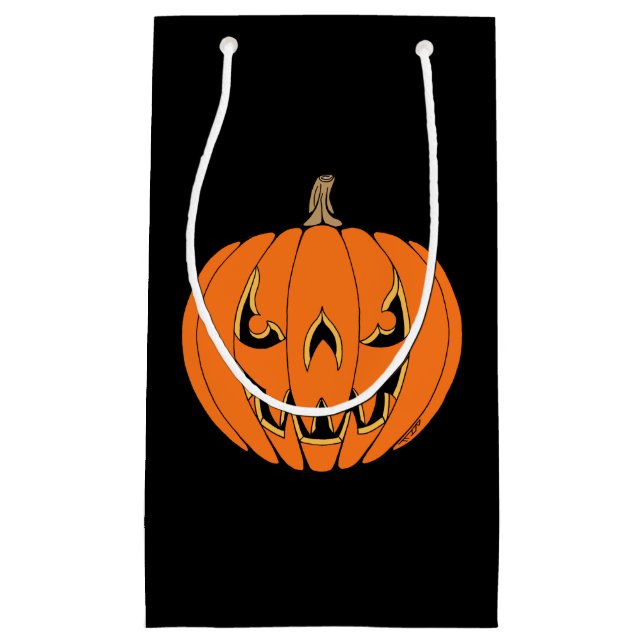 Skrämmande Jack-o'-Lantern Halloween-design (Framsidan)