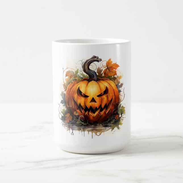Skrämmande Jack-O-Lykt Kaffemugg (Center)