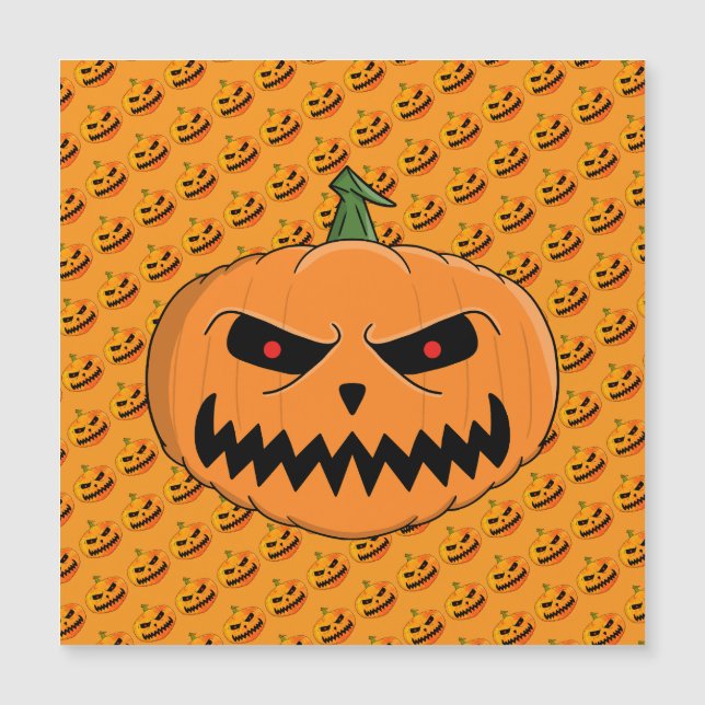 Skrämmande Jack O'Lantern Halloween (Framsida)