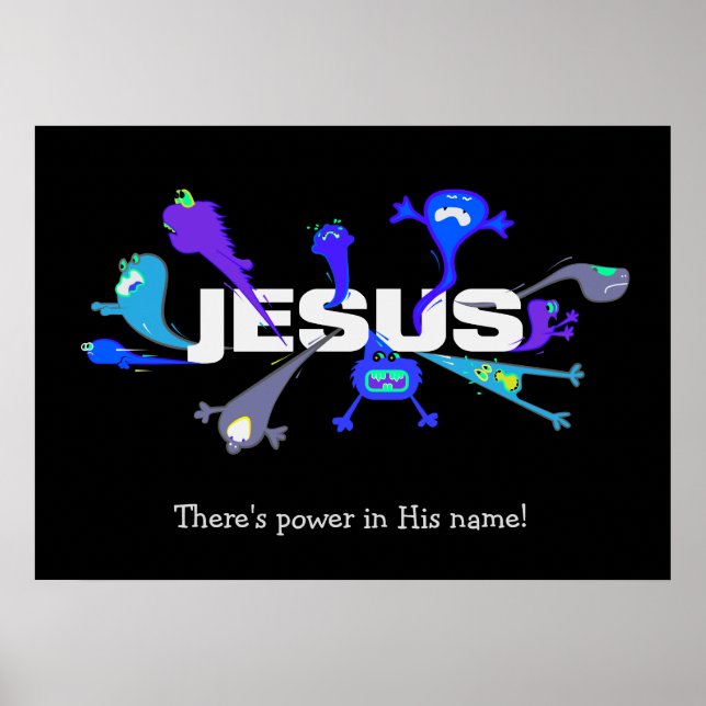Skrämmande Jesus-nätter Poster (Framsidan)