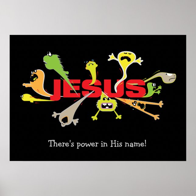Skrämmande Jesus Poster (Framsidan)
