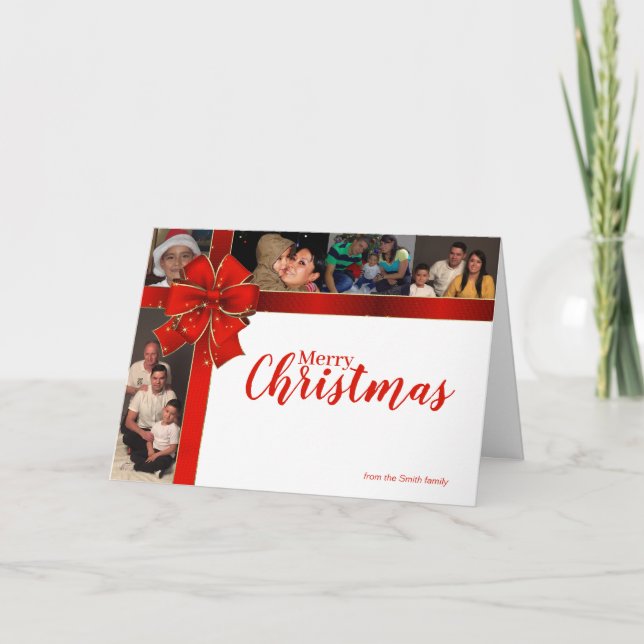Skrämmande julklapp, fotoport för Helgdag Helgkort (Framsida)