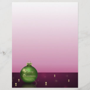 Skrämmande julprydnad Letterhead Stationery