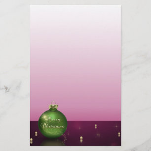 Skrämmande julprydnadsföremål Letterhead Brevpapper