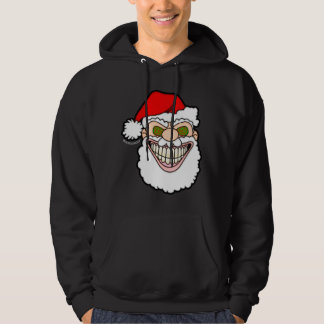 Skrämmande jultomte Screwball-grafik Hoodie