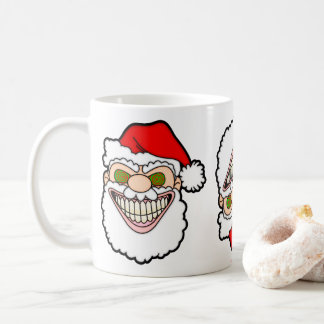 Skrämmande jultomte Screwball-grafik Kaffemugg