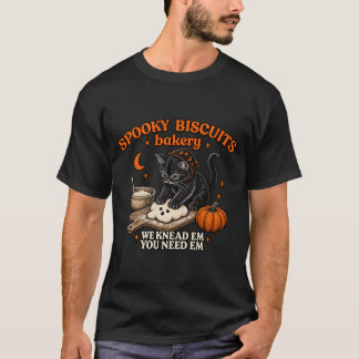 Skrämmande kakor klubb Halloween kattälskare T Shirt