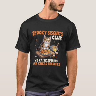 Skrämmande kakor klubb katt rolig Halloween baknin T Shirt
