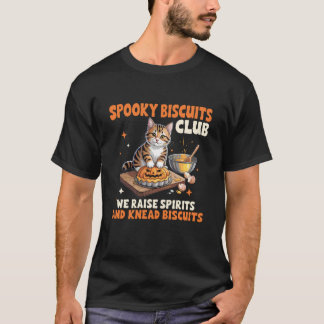 Skrämmande kakor klubb katt rolig Halloween baknin T Shirt