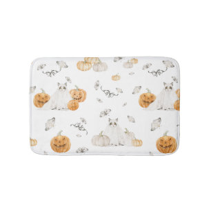 Skrämmande katt Halloween badmatta Badrumsmatta