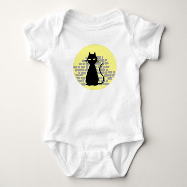 Skrämmande kattdräkt t shirt (Framsida)