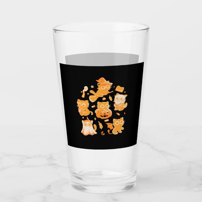 Skrämmande kattungar Klassisk T-shirt Glaskopp (Framsida)