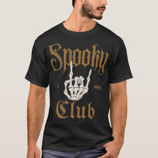 Skrämmande klubben Est 1693 Glad Halloween-helg T Shirt