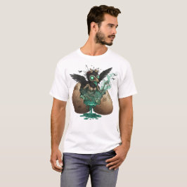 Skrämmande kråkunge konst t shirt