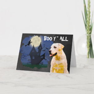 Skrämmande Labrador Halloween Kort
