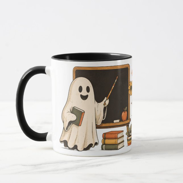 Skrämmande lärarera Halloween-lärarkopp Mugg (Vänster)