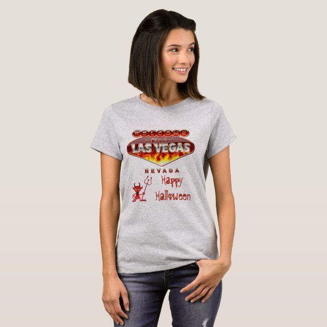 Skrämmande Las Vegas Halloween T-shirt (Hel framsida)