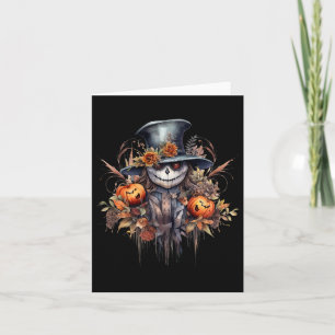 Skrämmande läskig Halloween-ande Kort