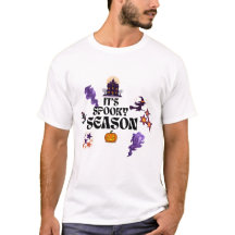 Skrämmande lila spökhus Halloween-design