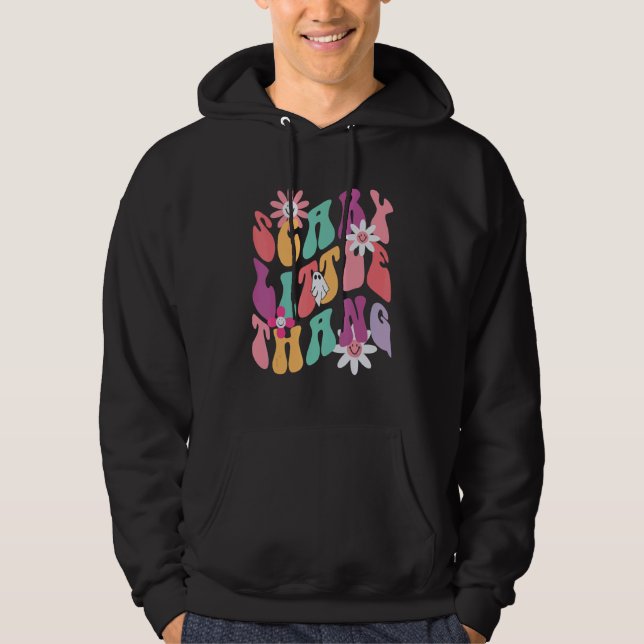 Skrämmande litet ting hoodie (Framsida)
