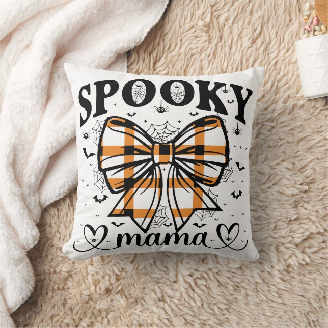 Skrämmande Mamma – Söt Halloween för Mamma Kudde (Filt)