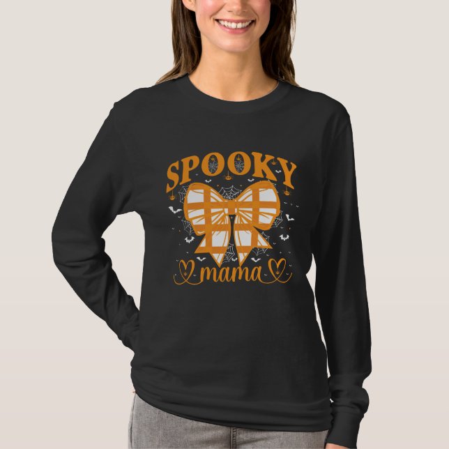 Skrämmande Mamma – Söt Halloween för Mamma T Shirt (Framsida)
