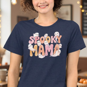 Skrämmande Mamma Söt Spöke Halloween T Shirt