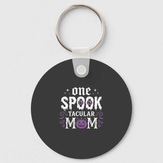 Skrämmande mammas Halloween-design_1 Nyckelring (Framsida)