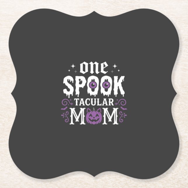 Skrämmande mammas Halloween-design_1 Underlägg Papper (Framsida)