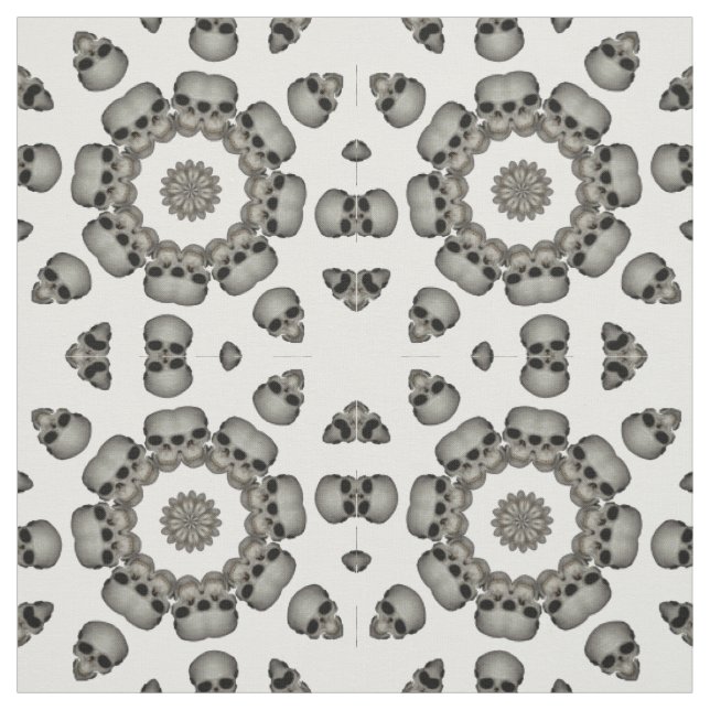 Skrämmande människo kalle Mandala Tyg (Provkarta)