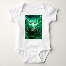 Skrämmande maskerad ansikte i klippsida t-shirt