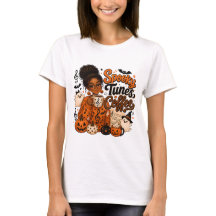Skrämmande melodier kaffe dam T-shirt