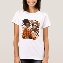 Skrämmande melodier kaffe dam T-shirt