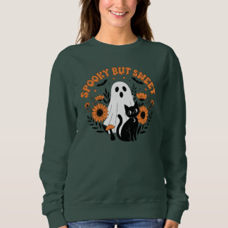 Skrämmande men söt Halloween-katt T Shirt