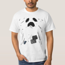 Skrämmande minimalistisk spökhalloween t shirt