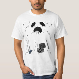 Skrämmande minimalistisk spökhalloween t shirt