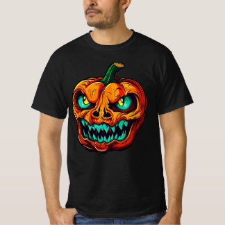 Skrämmande monster kuslig pumpa Halloween 2026 T Shirt