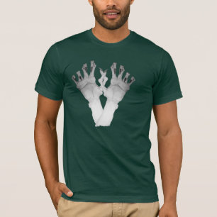 skrämmande monstermonsterdesign händer tee