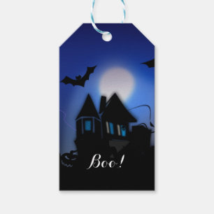 Skrämmande natt, Halloween...Bu! Presentetikett