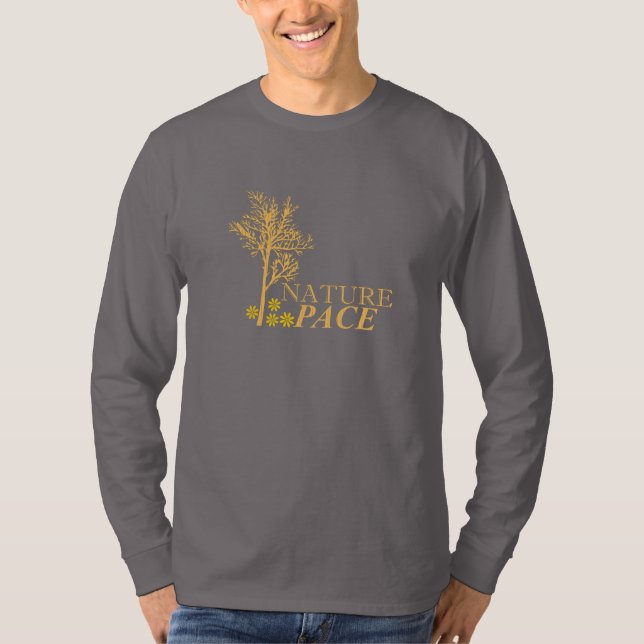 Skrämmande naturutskrift t shirt (Framsida)