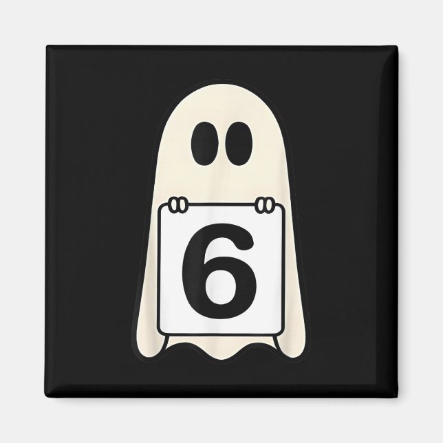 Skrämmande nummer 6 Matchande Halloween-kostym Gru Magnet (Framsidan)